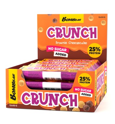 Протеиновые батончики Crunch - Чизкейк шоколадный брауни