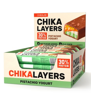 Протеиновый батончик Chikalab – Chika Layers - Pistachio Yogurt 