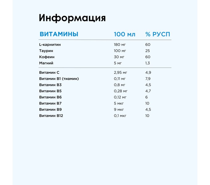 Энергетический напиток - Мохито (500 мл)