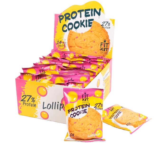 Protein Cookie Lollipop