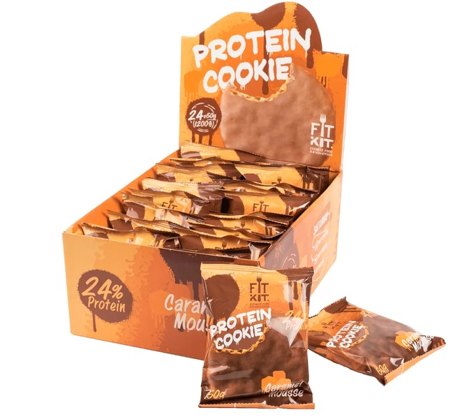 Choco Protein Cookie Caramel Mousse