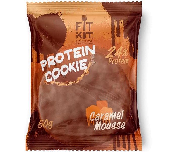Choco Protein Cookie Caramel Mousse