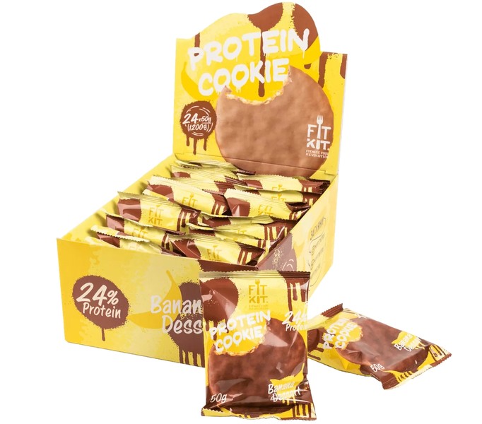 Choco Protein Cookie Banana Dessert