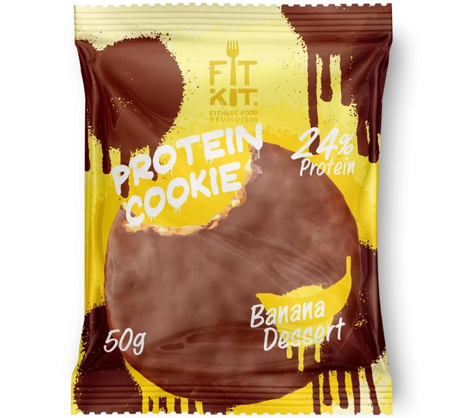 Choco Protein Cookie Banana Dessert
