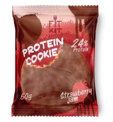 Choco Protein Cookie Клубничный джем 50 гр 