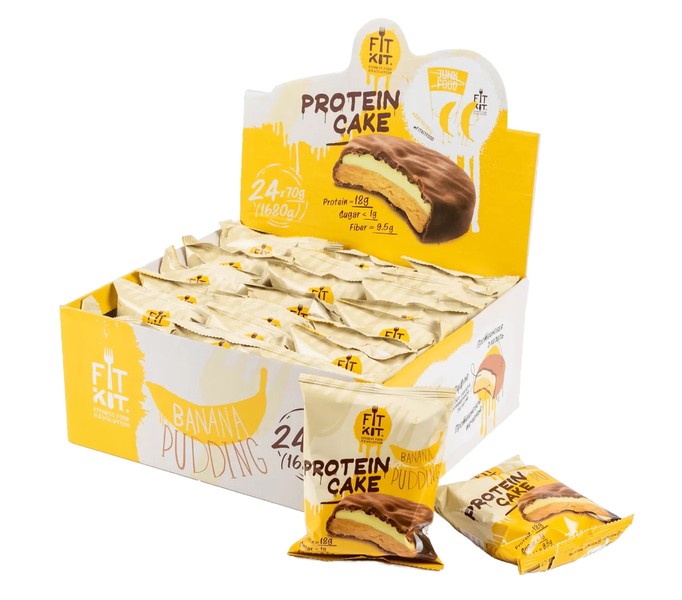 Protein Cake Banana Pudding
