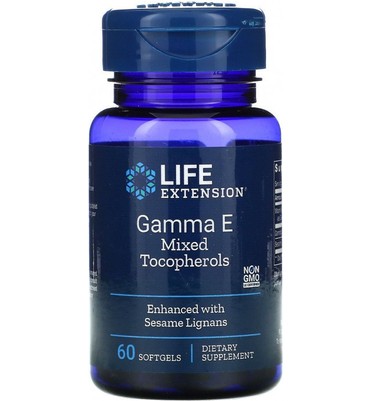 Life extension Gamma E Mixed Tocopherols 60 softgels