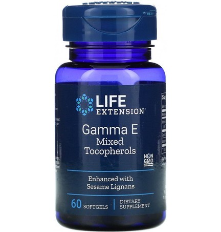 Life extension Gamma E Mixed Tocopherols 60 softgels