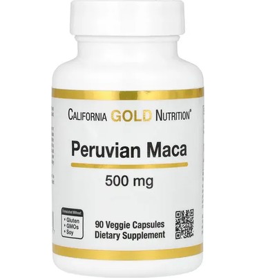 California Gold Nutrition, Peruvian Maca, 500 mg, 90 Veggie Capsules