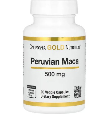 California Gold Nutrition, Peruvian Maca, 500 mg, 90 Veggie Capsules