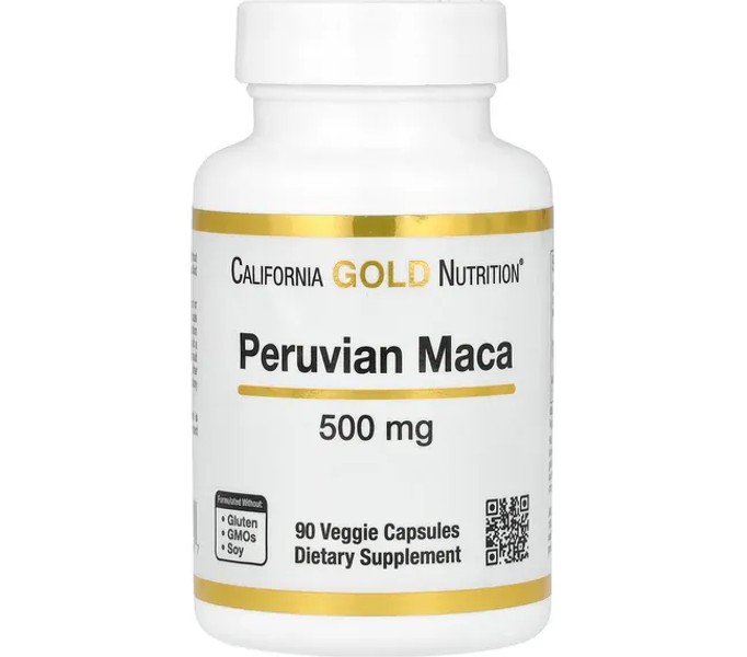 California Gold Nutrition, Peruvian Maca, 500 mg, 90 Veggie Capsules