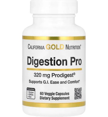 California Gold Nutrition, Digestion Pro, with ProDigest®, 320 mg, 60 Veggie Capsules