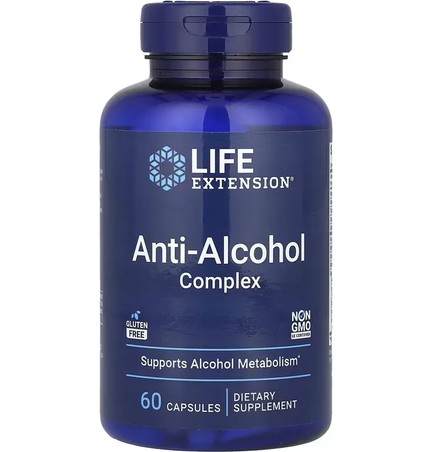 Life Extension, Anti-Alcohol Complex, 60 Capsules