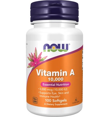 NOW Vitamin A 10,000 Softgels