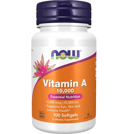 NOW Vitamin A 10,000 Softgels