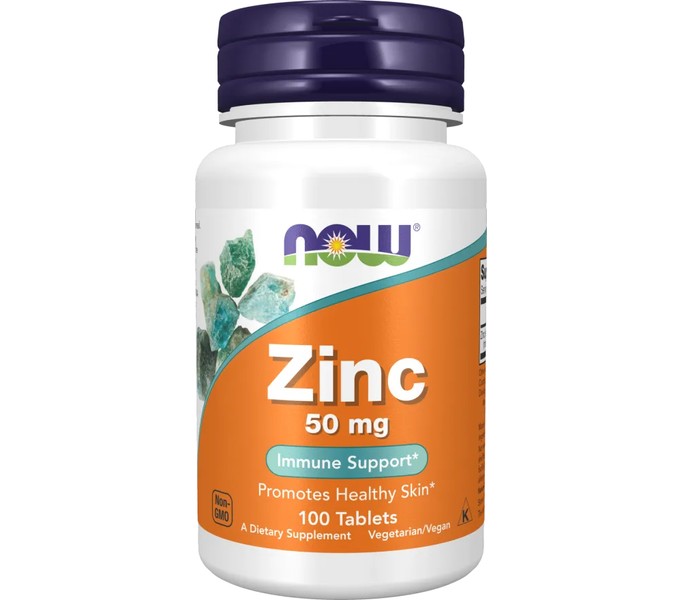 NOW Zinc 50 mg 100 tablets