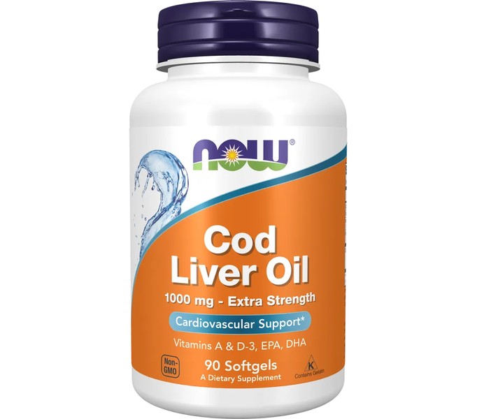 Now, COD Liver Oil 1000 мг, 90 капсул