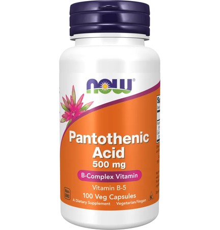 Now, PANTOTHENIC ACID 500mg 100 капсул