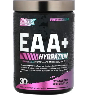 Nutrex, EAA Hydration, 30 порций (Клубника-Арбуз)