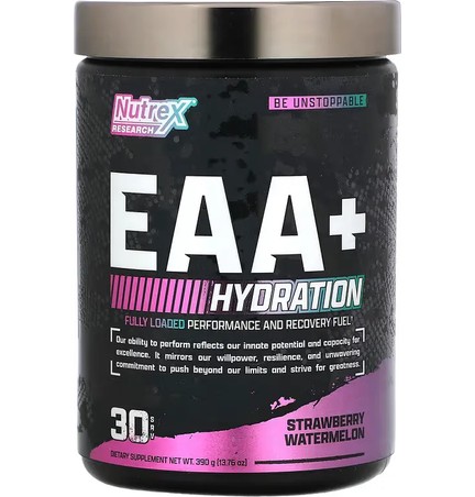 Nutrex, EAA Hydration, 30 порций (Клубника-Арбуз)