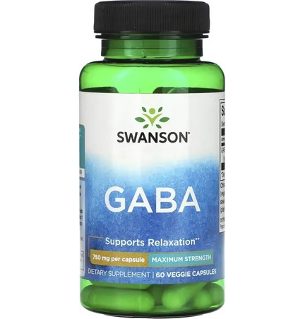 SWANSON  GABA  750-mg,120 Capsules