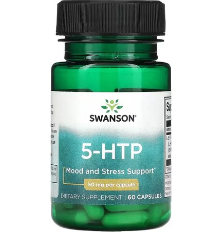 Swanson, 5-HTP, 50 мг, 60 капсул