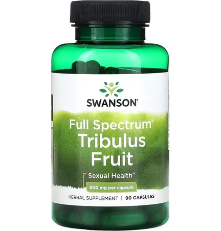 Swanson, Full Spectrum Tribulus, плоды, 500 мг, 90 капсул