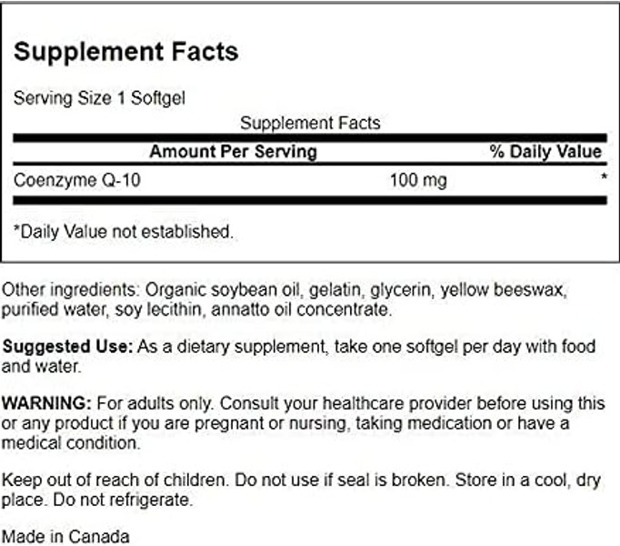 SwAnSoN CoQ10 100Mg 50 sOfTgEl