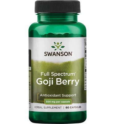 Swanson, Full Spectrum Goji Berry 500 mg 60 Caps