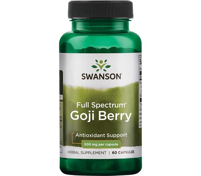 Swanson, Full Spectrum Goji Berry 500 mg 60 Caps