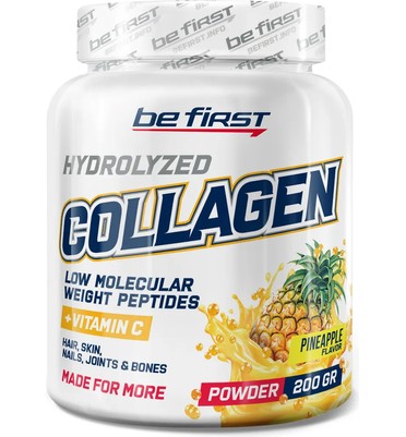 BeFirst, Collagen + vitamin C powder (200 г) (ананас)