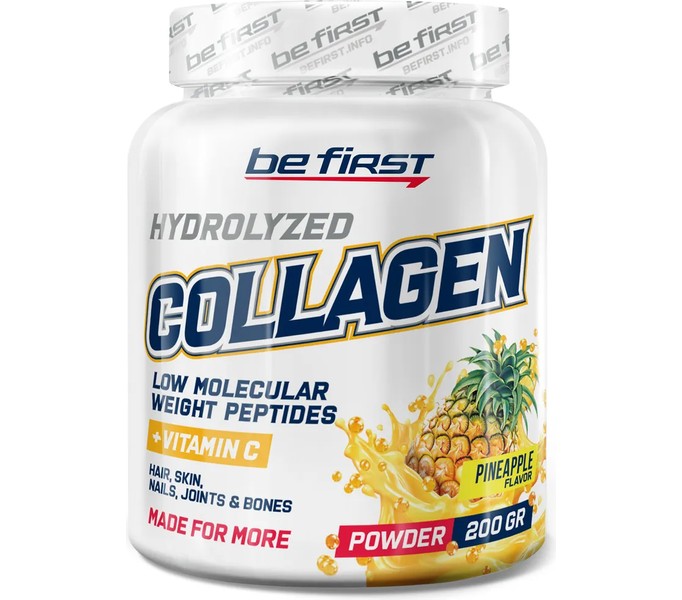 BeFirst, Collagen + vitamin C powder (200 г) (ананас)