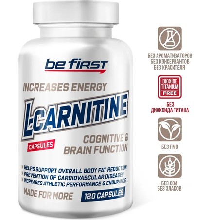 BeFirst, L-carnitine capsules, 120 капсул