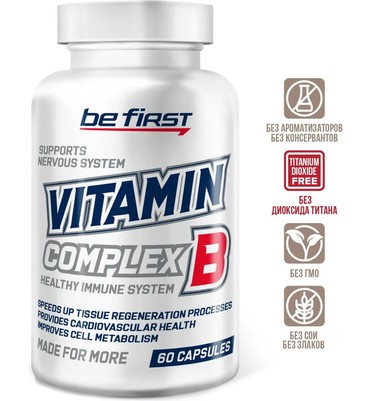 BeFirst, Vitamin B-Complex, 60 капсул