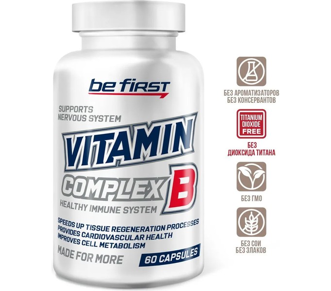 BeFirst, Vitamin B-Complex, 60 капсул