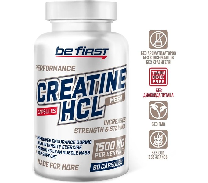 BeFirst, Creatine HCL Capsules, 90 капсул