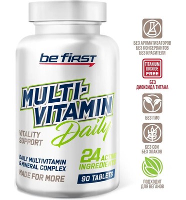 BeFirst, Multivitamin Daily, 90 таблеток