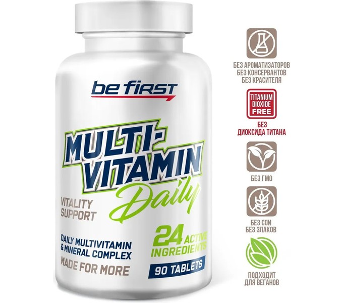 BeFirst, Multivitamin Daily, 90 таблеток