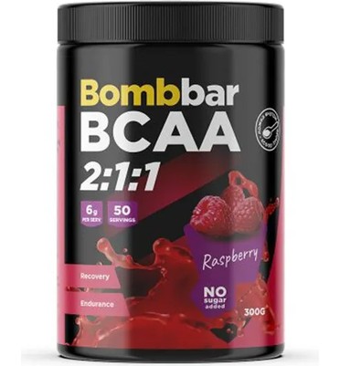 Bombbar, BCAA 2:1:1, 300г (Малина)