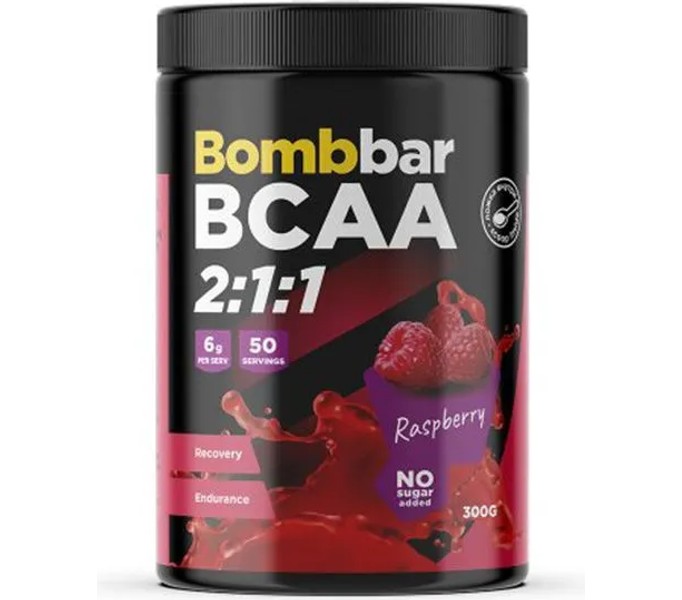 Bombbar, BCAA 2:1:1, 300г (Малина)