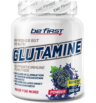 BeFirst, Glutamine powder, 300гр (ежевика)