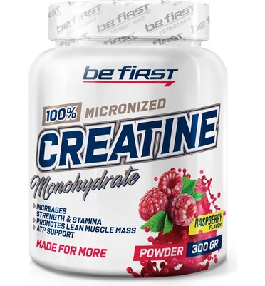 BeFirst, Micronized Creatine Monohydrate Powder (300 г) (малина)