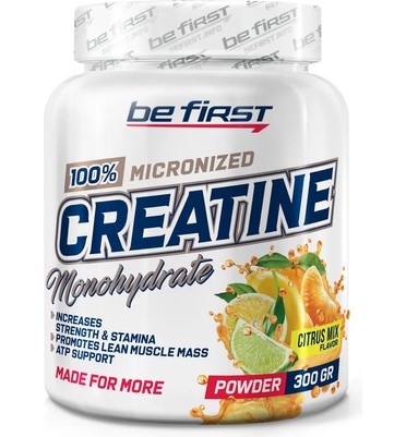 BeFirst, Micronized Creatine Monohydrate Powder (300 г) (цитрус)