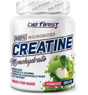 BeFirst, Micronized Creatine Monohydrate Powder (300 г) (яблоко)