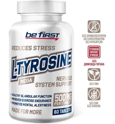 BeFirst, Tyrosine, 60 таблеток