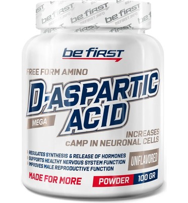 BeFirst, D-Aspartic Acid powder, 100г