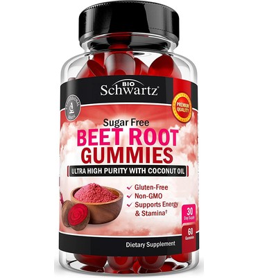 BioSchwartz, Beet Root Gummies, Sugar Free, 60 Gummies