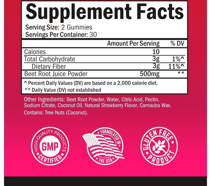 BioSchwartz, Beet Root Gummies, Sugar Free, 60 Gummies