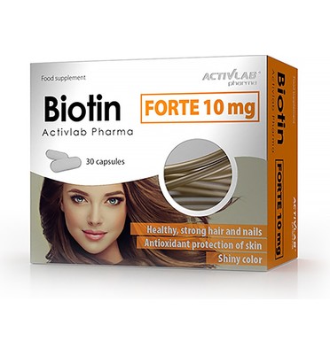 Activlab, Biotine FORTE 10mg - box (2 bl. x 15 tabl.)