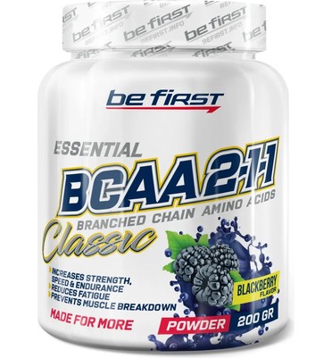 BeFirst, BCAA 2:1:1 Classic powder, 200г (ежевика)